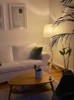 Coin salon dans l'établissement Appartement VH III