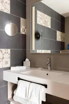 Salle de bains dans l'établissement Hilton Garden Inn Tours Centre, France