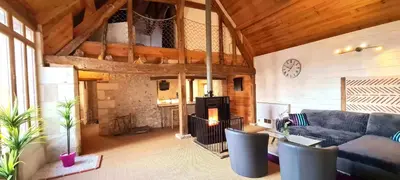 Plan de l'établissement Gîte La Belle Aventure avec piscine et jacuzzi