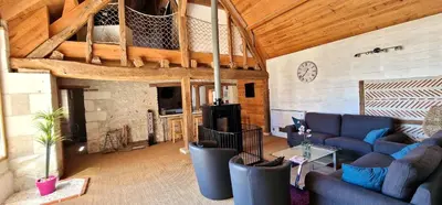Plan de l'établissement Gîte La Belle Aventure avec piscine et jacuzzi