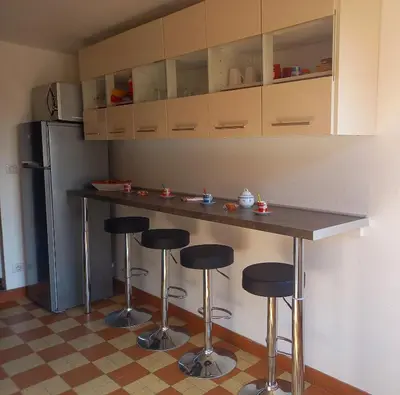 Cuisine ou kitchenette dans l'établissement Maison Bel Être Langeais