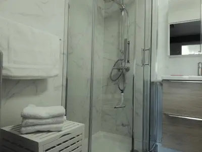 Salle de bains dans l'établissement Maison Bel Être Langeais