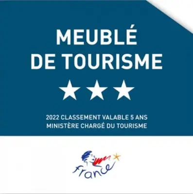 Certificat, récompense, panneau ou autre document affiché dans l'établissement SUPERLOGIS - Bel Epoque - STUDIO Classé 3 étoiles - BLOIS-HYPERCENTRE