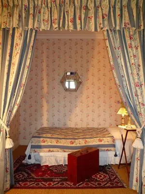 Un ou plusieurs lits dans un hébergement de l'établissement Bed and Breakfast - Château du Vau