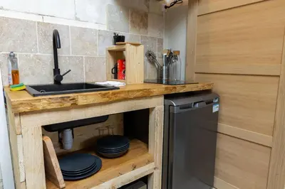 Cuisine ou kitchenette dans l'établissement Kinabalu - Domaine Tropical