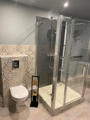 Salle de bains dans l'établissement O'GB La Rennaissance