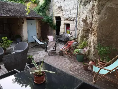 Coin salon dans l'établissement Chambres d'hôtes VILLA ALEXINA