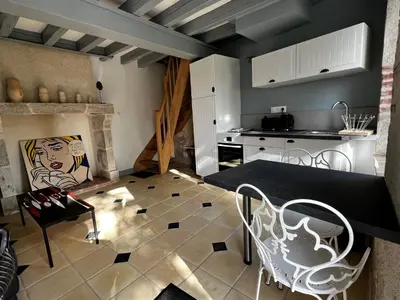 Cuisine ou kitchenette dans l'établissement Le Clos des Châteaux