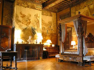 Un ou plusieurs lits dans un hébergement de l'établissement Château de Brissac