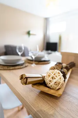 Télévision ou salle de divertissement dans l'établissement Appartement confort avec parking privé à Saumur