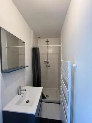 Salle de bains dans l'établissement La Maison des Cochards - vue sur le Cher à 5 minutes de beauval