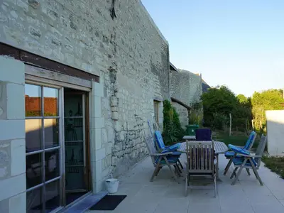 Terrasse ou espace extérieur de l'établissement Ferme du bois de Veude