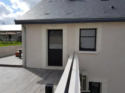 Balcon ou terrasse dans l'établissement Joli appartement avec vue sur la Loire