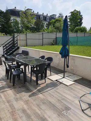 Balcon ou terrasse dans l'établissement Joli appartement avec vue sur la Loire
