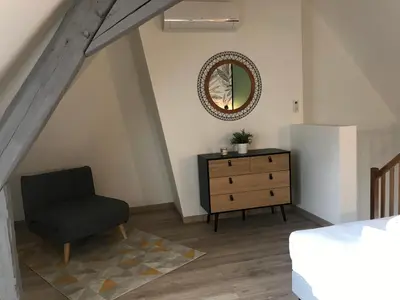 Un ou plusieurs lits dans un hébergement de l'établissement Riva Duplex