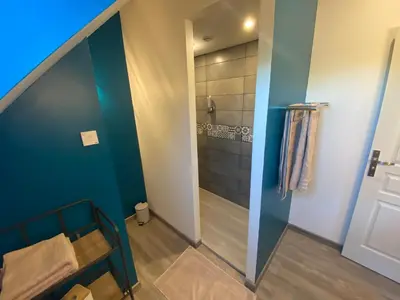 Salle de bains dans l'établissement Chambres d hôtes de la Mauguinière