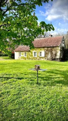 Jardin de l'établissement Longère 2 pers au coeur de la Touraine