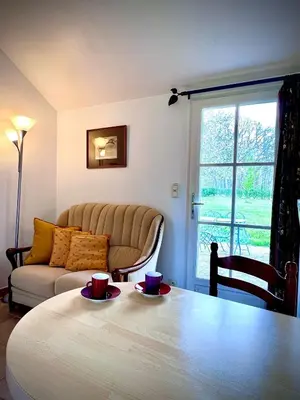 Coin salon dans l'établissement Longère 2 pers au coeur de la Touraine