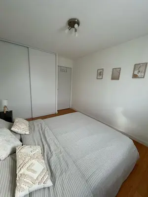 Un ou plusieurs lits dans un hébergement de l'établissement Appartement T3 proche circuit du Mans