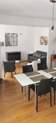 Coin salon dans l'établissement Appartement Jean Jaurès refait à neuf