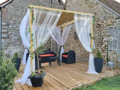 Jardin de l'établissement Les Gîtes Mina
