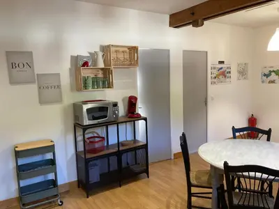 Cuisine ou kitchenette dans l'établissement Ô Montrichard climatisé Zoo Beauval Chateau
