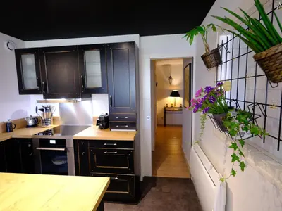 Cuisine ou kitchenette dans l'établissement Le Floreal, great quiet appt in very town center
