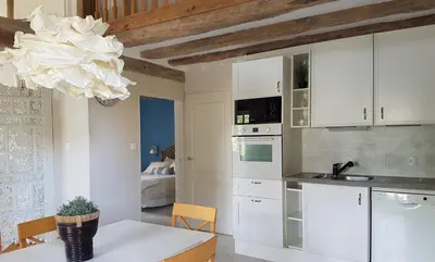 Cuisine ou kitchenette dans l'établissement La Grange des 7 Tilleuls