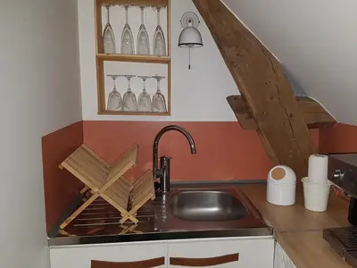 Cuisine ou kitchenette dans l'établissement Les 7 Tilleuls - Chambres d'hôtes