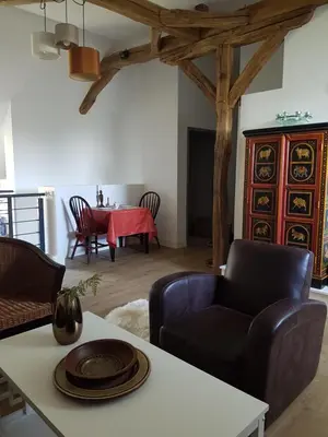Coin salon dans l'établissement Les 7 Tilleuls - Chambres d'hôtes