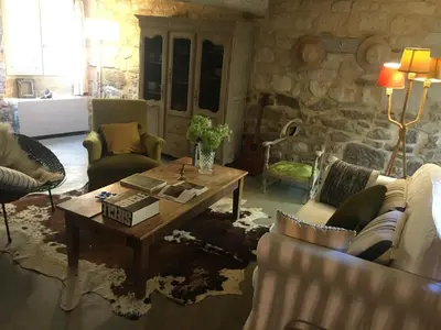 Coin salon dans l'établissement maison bohème