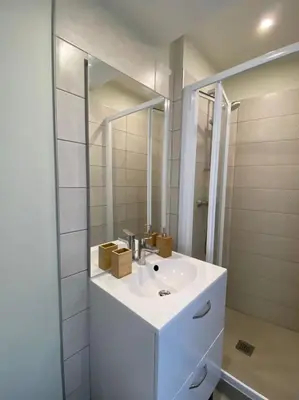Salle de bains dans l'établissement Cosy T1 ! Proche commerces et axes routiers