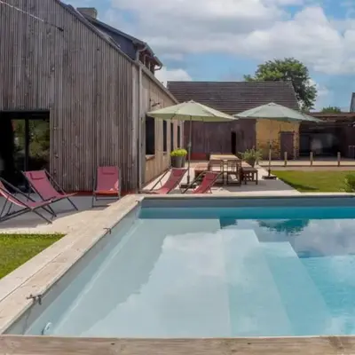 Maison familiale avec piscine chauffée