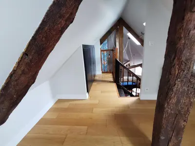 Un ou plusieurs lits dans un hébergement de l'établissement Le Gatsby - Duplex art déco au coeur de Blois
