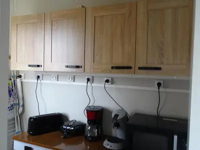 Cuisine ou kitchenette dans l'établissement Appartement charmant au Mans 38 m² avec vue