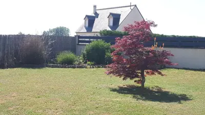 Jardin de l'établissement Logement Privatif à 5min du lac de Rille