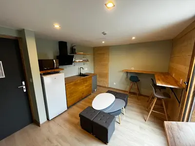 Cuisine ou kitchenette dans l'établissement 9WAGRAM Hotel Boutique