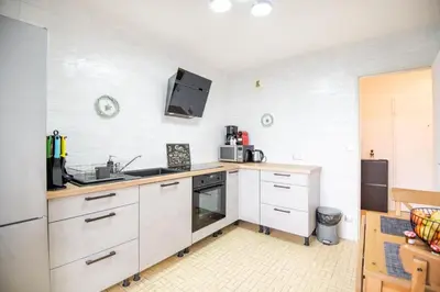 Cuisine ou kitchenette dans l'établissement T2 proche gare, à deux pas de la Place Velpeau