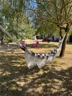 Jardin de l'établissement Les Gîtes de La Pellerie - 2 piscines intérieur & extérieur - Touraine - 3 gîtes - familial, calme, campagne