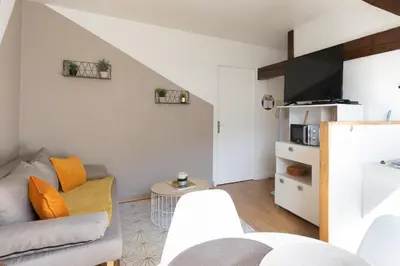 Cuisine ou kitchenette dans l'établissement L'appart K-shmire- Cosy et spacieux, 4 pers