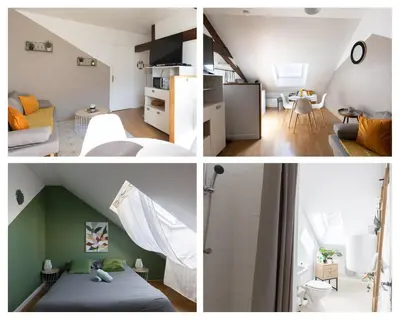 Coin salon dans l'établissement L'appart K-shmire- Cosy et spacieux, 4 pers
