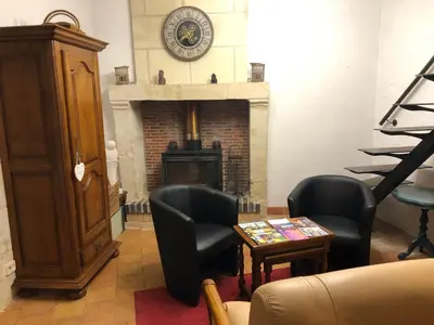 Coin salon dans l'établissement La cav ô lauriers