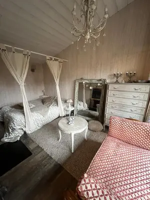 Un ou plusieurs lits dans un hébergement de l'établissement La maisonnette de Cancan
