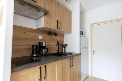 Cuisine ou kitchenette dans l'établissement Studio Elément - Feu