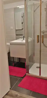 Salle de bains dans l'établissement Appartement St Aignan sur Cher centre