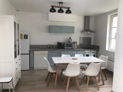 Cuisine ou kitchenette dans l'établissement La Tranquillité proche Beauval et Châteaux de la Loire