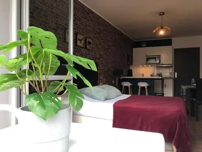 Plan de l'établissement Studio avec balcon & parking gratuit - Tours Gare