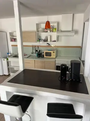 Cuisine ou kitchenette dans l'établissement Agréable maison entre Zoo et Châteaux