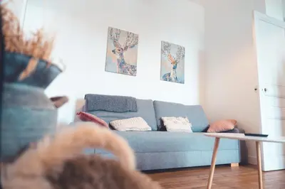 Coin salon dans l'établissement Le Ronsardien - Appartement calme et confortable