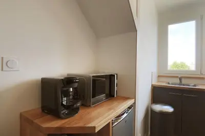 Cuisine ou kitchenette dans l'établissement La Belle Tourangelle#Rabelaisien Free parking